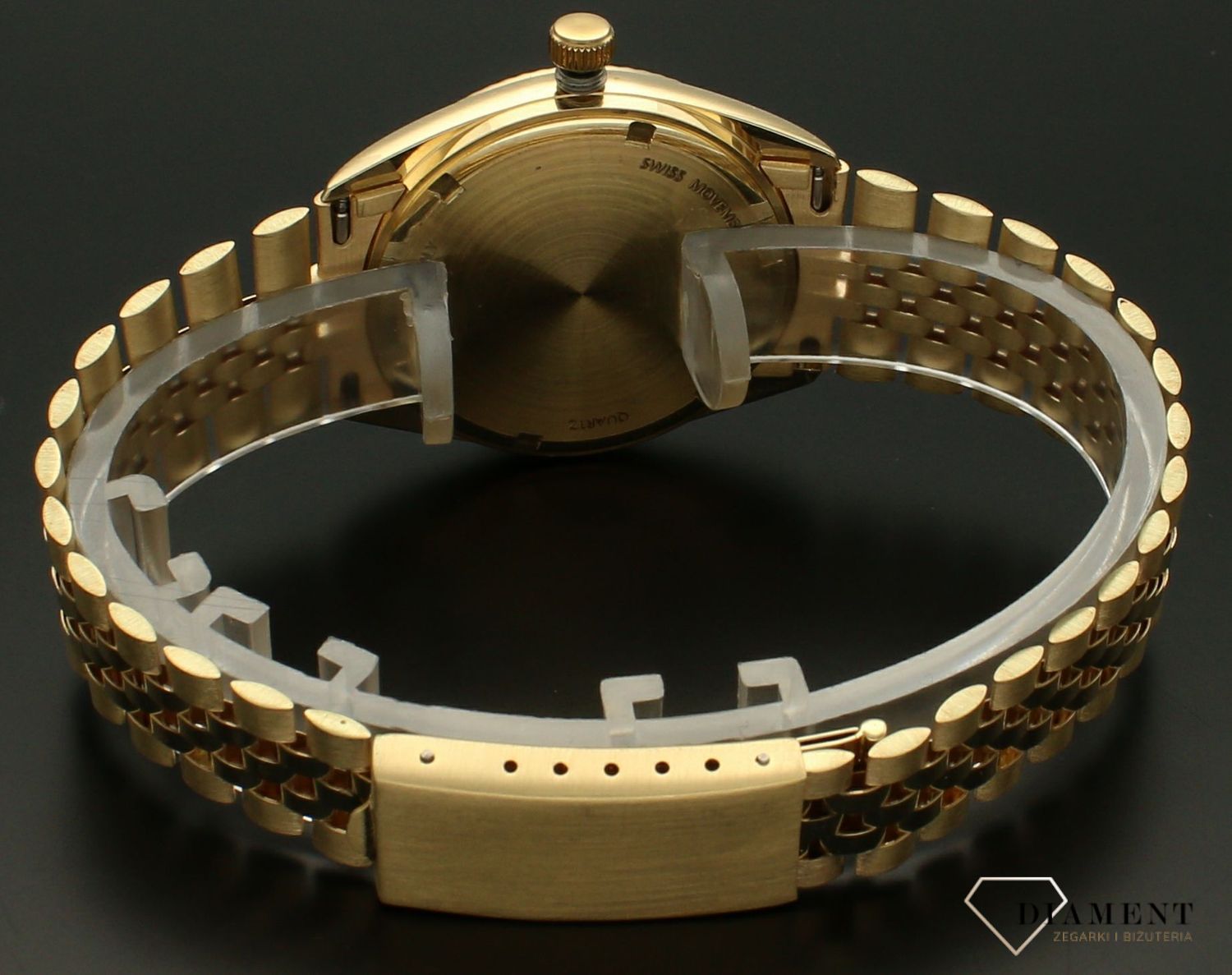 Złoty zegarek męski Geneve 585 na bransolecie 65 gram złota (2).jpg